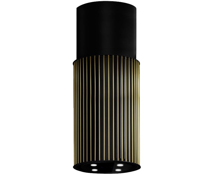 Salas tvaika nosūcēji Voliera N2 Black-Gold - Melns - zdjęcie produktu
