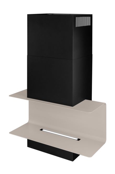 Sienas tvaika nosūcēji C-Shelf Black-Kashmir - Melns - zdjęcie produktu 5
