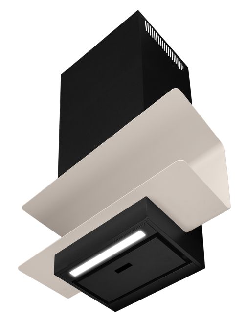 Sienas tvaika nosūcēji C-Shelf Black-Kashmir - Melns - zdjęcie produktu 10