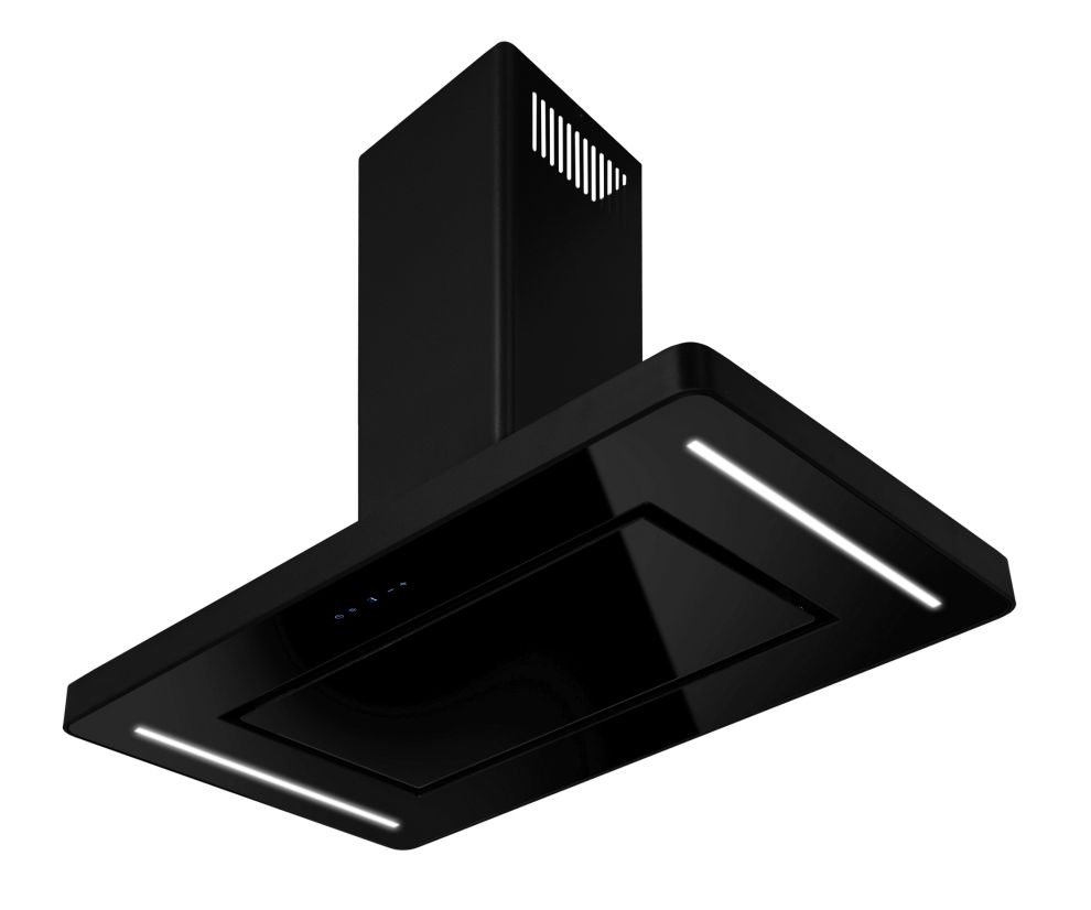 Salas tvaika nosūcēji Decor Island Black - Melns matēts - zdjęcie produktu 12