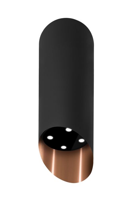 Salas tvaika nosūcēji Hiro Color Black-Copper - Black Matt/Copper - zdjęcie produktu 3