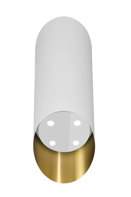 Salas tvaika nosūcēji Hiro Color White-Gold - White Matt/Gold - zdjęcie produktu 5