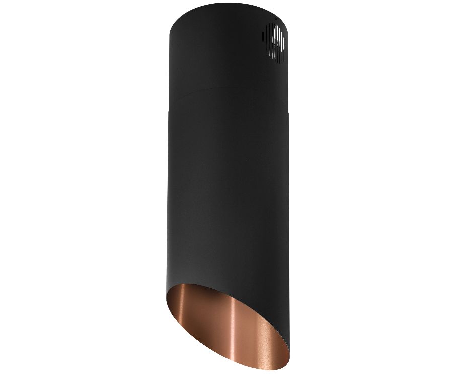 Salas tvaika nosūcēji Hiro Color Black-Copper - Black Matt/Copper - zdjęcie produktu
