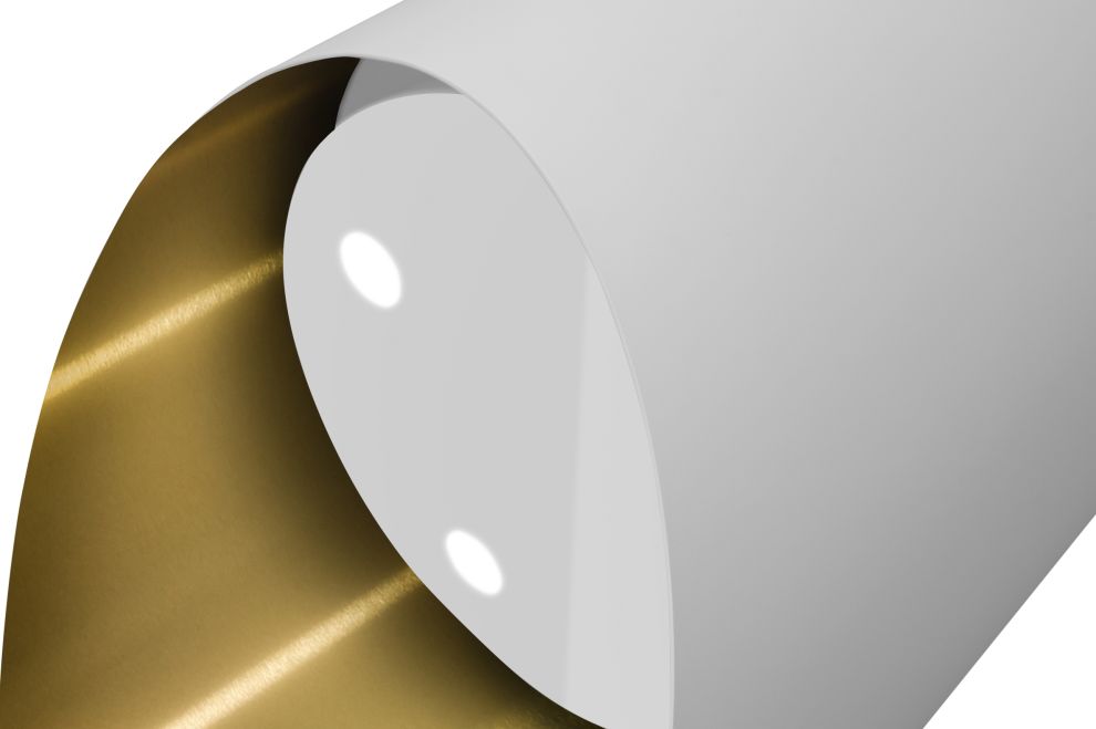 Sienas tvaika nosūcēji Hiro OR Color White-Gold - White Matt/Gold - zdjęcie produktu 7