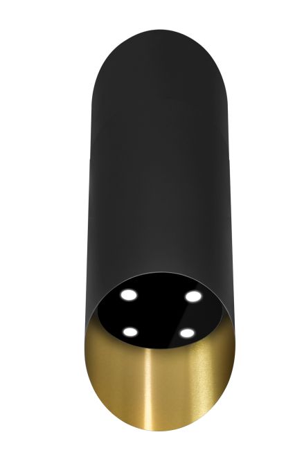 Sienas tvaika nosūcēji Hiro OR Color Black-Gold - Black Matt/Gold - zdjęcie produktu 5