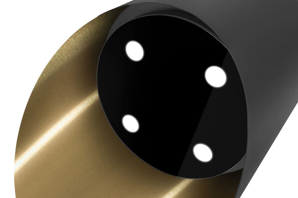 Sienas tvaika nosūcēji Hiro OR Color Black-Gold - Black Matt/Gold - zdjęcie produktu 7