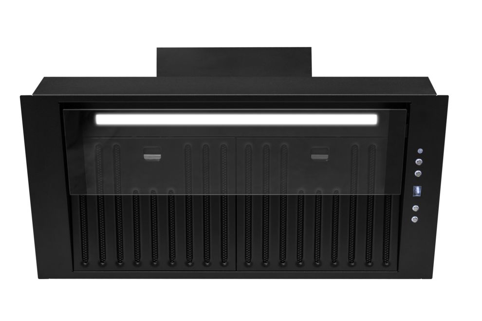 Iebūvējamie tvaika nosūcēji Prato Black Matt - Melns matēts - zdjęcie produktu 4