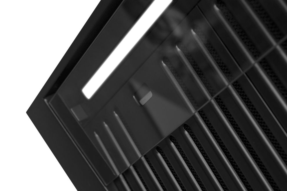 Iebūvējamie tvaika nosūcēji Prato Black Matt - Melns matēts - zdjęcie produktu 8