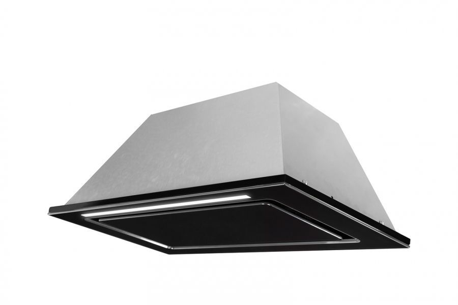 Iebūvējamie tvaika nosūcēji Lando Glass Black Gesture Control - Melns - zdjęcie produktu 4