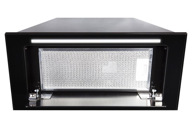 Iebūvējamie tvaika nosūcēji Lando Glass Black Gesture Control - Melns - zdjęcie produktu 6