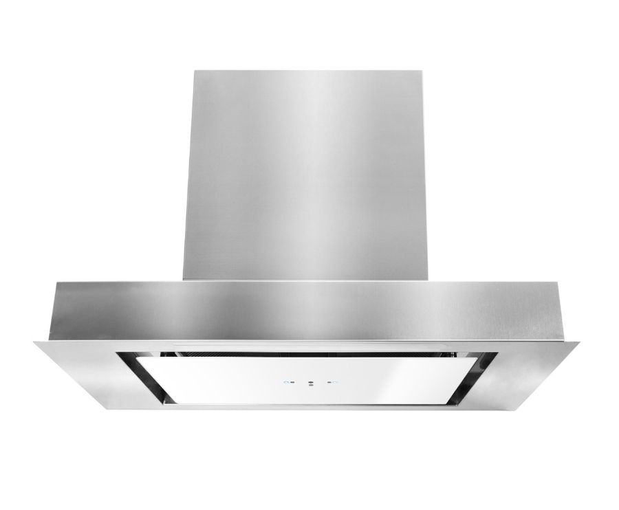 Iebūvējamie tvaika nosūcēji Micra White Gesture Control - Inox/Balts - zdjęcie produktu