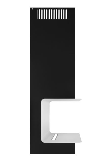 Sienas tvaika nosūcēji C-Shelf Black-White - Melns matēts - zdjęcie produktu 9