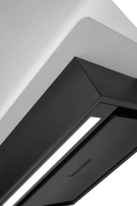 Sienas tvaika nosūcēji C-Shelf Black-White - Melns matēts - zdjęcie produktu 7
