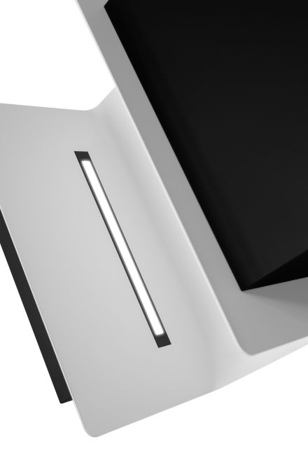 Sienas tvaika nosūcēji C-Shelf Black-White - Melns matēts - zdjęcie produktu 11