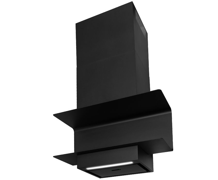 Sienas tvaika nosūcēji C-Shelf Black-Black - Melns matēts - zdjęcie produktu