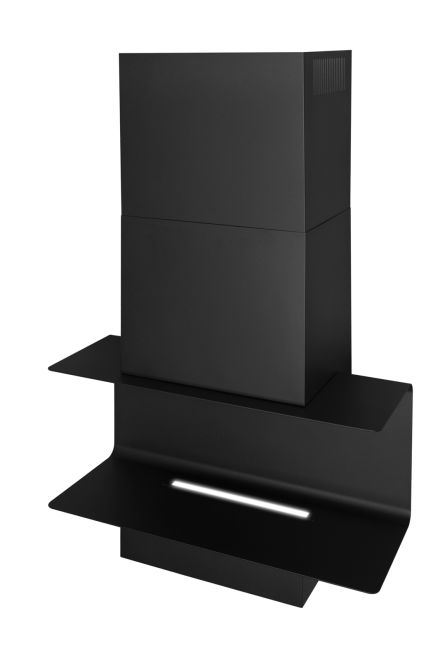 Sienas tvaika nosūcēji C-Shelf Black-Black - Melns matēts - zdjęcie produktu 7