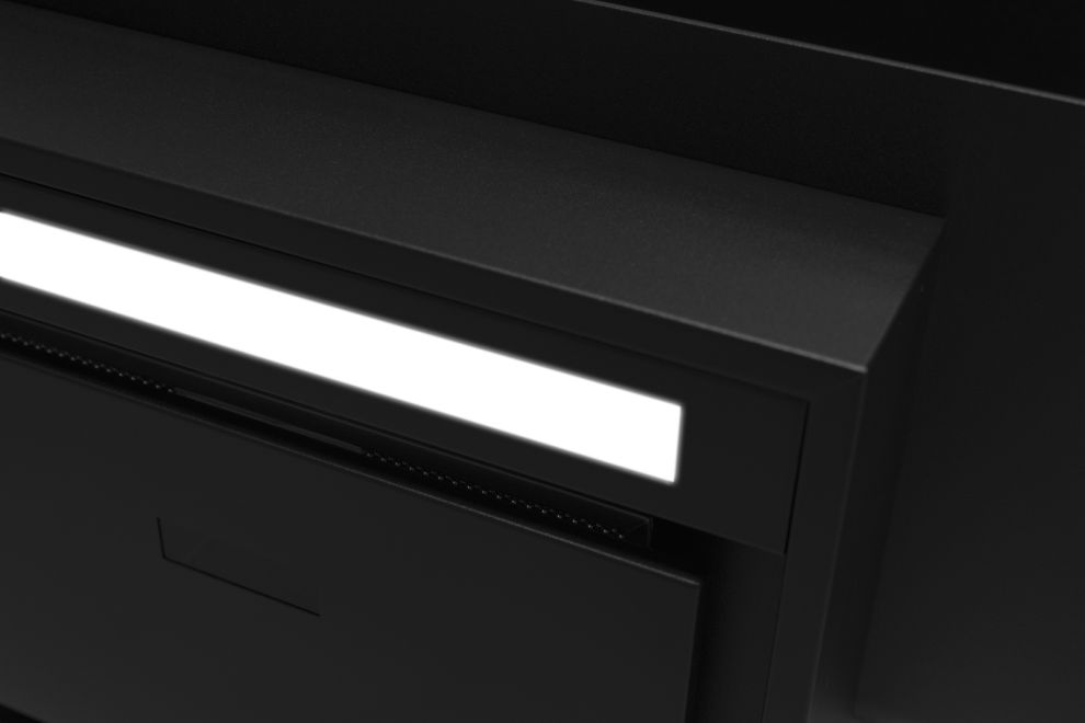 Sienas tvaika nosūcēji C-Shelf Black-Black - Melns matēts - zdjęcie produktu 12