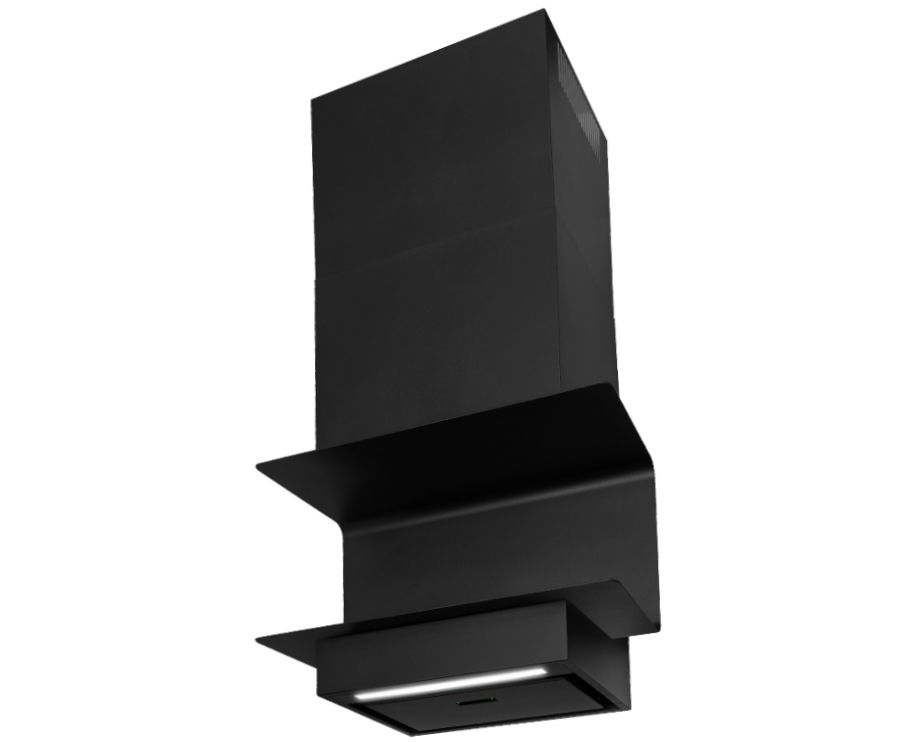 Sienas tvaika nosūcēji C-Shelf Black-Black - Melns matēts - zdjęcie produktu 15
