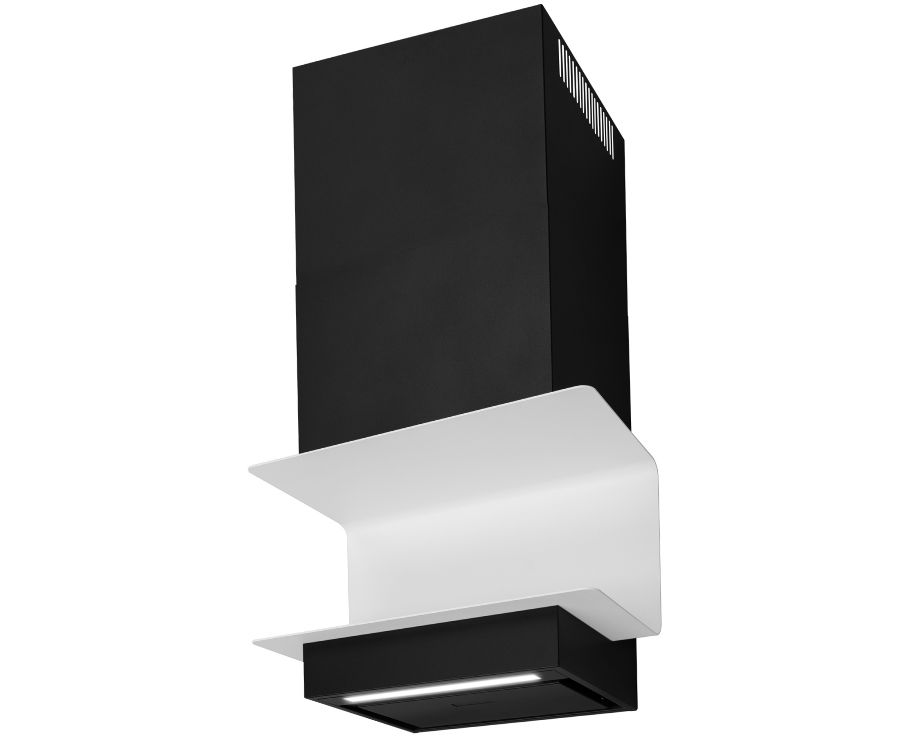 Sienas tvaika nosūcēji C-Shelf Black-White - Melns matēts - zdjęcie produktu 12