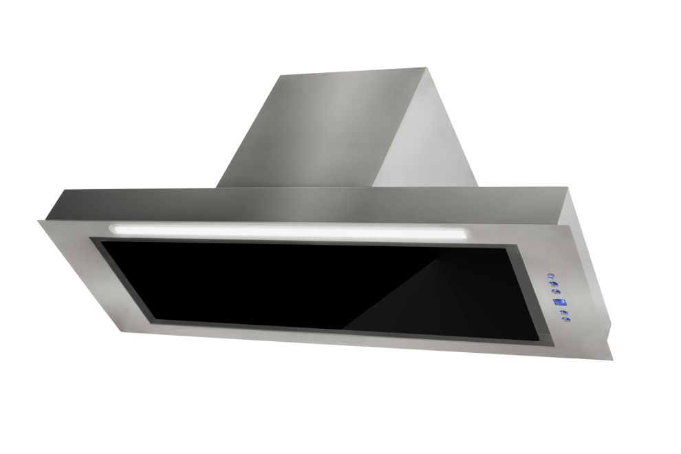 Iebūvējamie tvaika nosūcēji Micra Black - Bojāts - Inox/Melns - zdjęcie produktu
