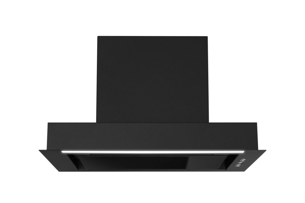 Iebūvējamie tvaika nosūcēji Micra Black Matt - Melns matēts - zdjęcie produktu 11