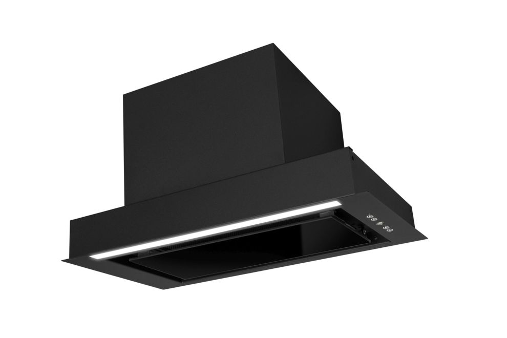 Iebūvējamie tvaika nosūcēji Micra Black Matt - Melns matēts - zdjęcie produktu 12
