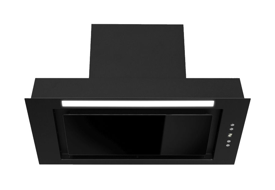 Iebūvējamie tvaika nosūcēji Micra Black Matt - Melns matēts - zdjęcie produktu