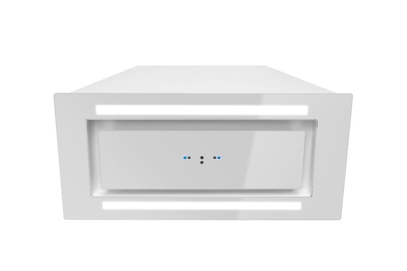 Iebūvējamie tvaika nosūcēji Lando Glass 2Strips Gesture Control White - Balts - zdjęcie produktu