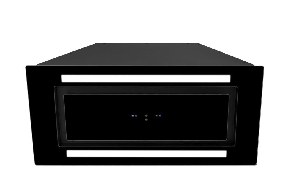 Iebūvējamie tvaika nosūcēji Lando Glass 2Strips Gesture Control Black - Melns - zdjęcie produktu 4