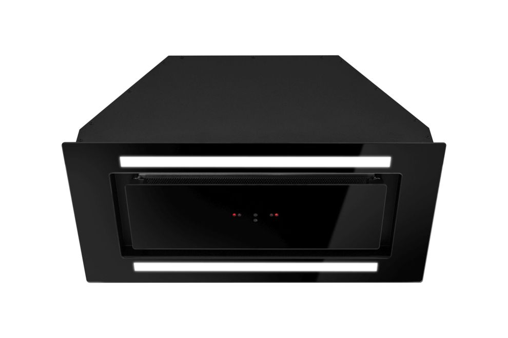 Iebūvējamie tvaika nosūcēji Lando Glass 2Strips Gesture Control Black - Melns - zdjęcie produktu 5