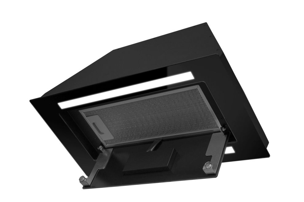 Iebūvējamie tvaika nosūcēji Lando Glass 2Strips Gesture Control Black - Melns - zdjęcie produktu 8