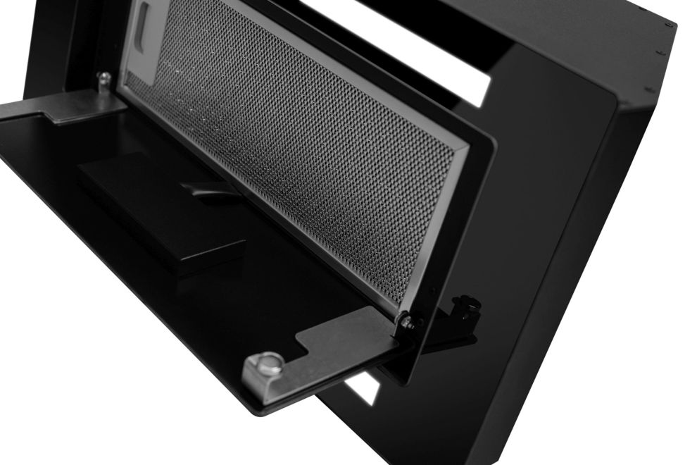Iebūvējamie tvaika nosūcēji Lando Glass 2Strips Gesture Control Black - Melns - zdjęcie produktu 9