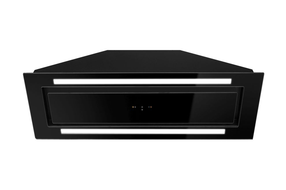 Iebūvējamie tvaika nosūcēji Lando Glass 2Strips Gesture Control Black - Melns - zdjęcie produktu 14