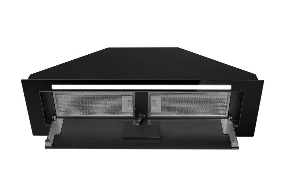 Iebūvējamie tvaika nosūcēji Lando Glass 2Strips Gesture Control Black - Melns - zdjęcie produktu 17