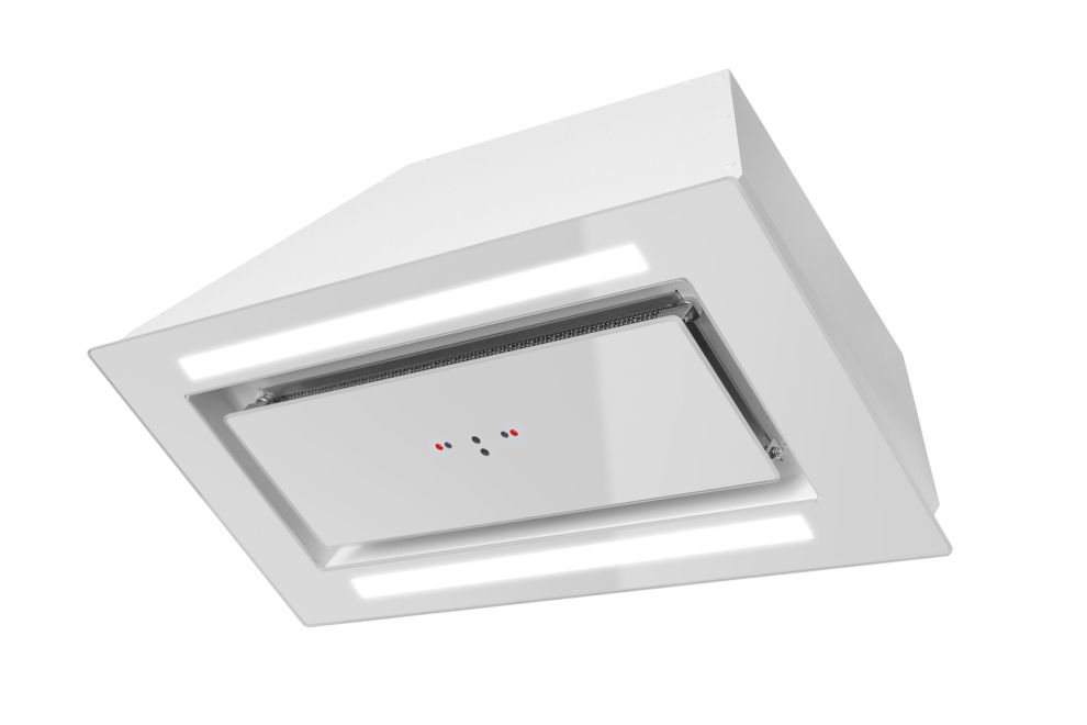 Iebūvējamie tvaika nosūcēji Lando Glass 2Strips Gesture Control White - Balts - zdjęcie produktu 5
