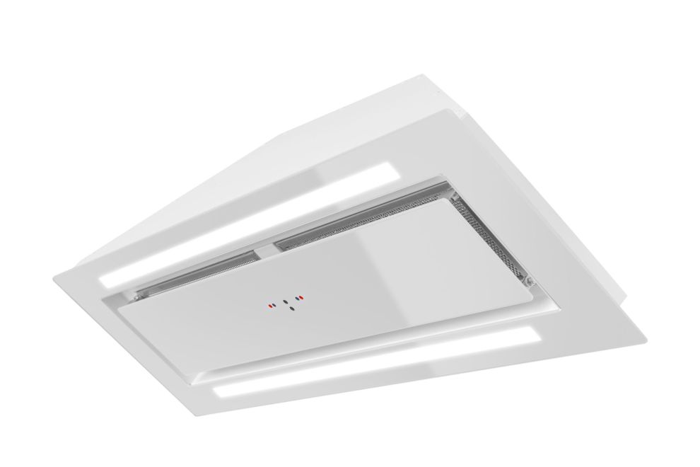 Iebūvējamie tvaika nosūcēji Lando Glass 2Strips Gesture Control White - Balts - zdjęcie produktu 14