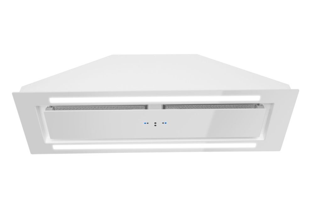 Iebūvējamie tvaika nosūcēji Lando Glass 2Strips Gesture Control White - Balts - zdjęcie produktu 16