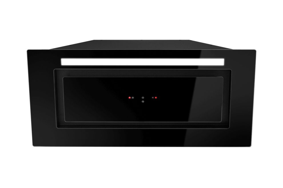 Iebūvējamie tvaika nosūcēji Lando Glass Gesture Control Black - Melns - zdjęcie produktu 7
