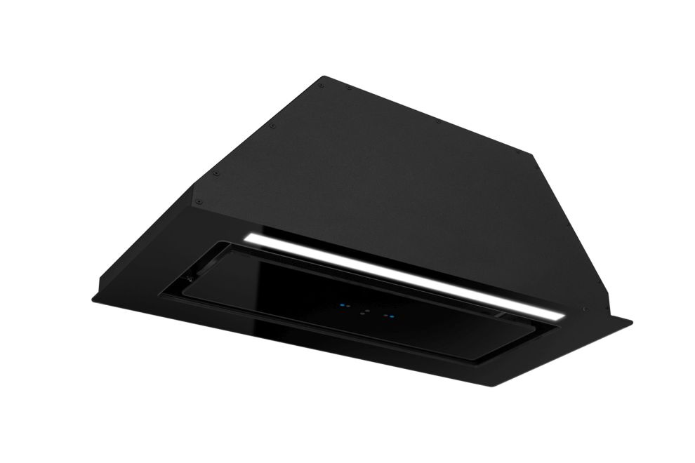 Iebūvējamie tvaika nosūcēji Lando Glass Gesture Control Black - Melns - zdjęcie produktu 8