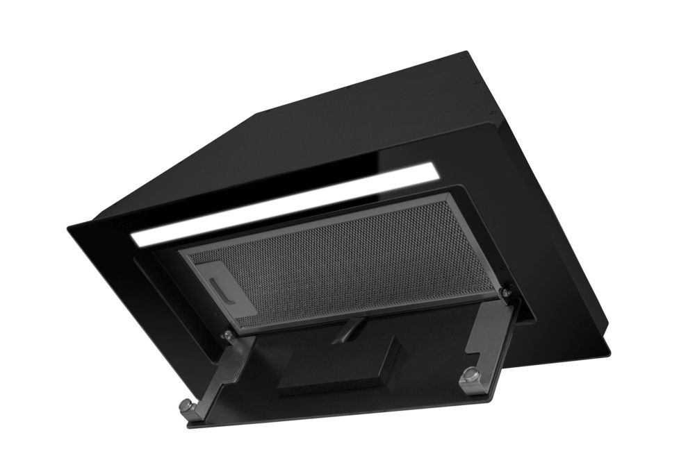 Iebūvējamie tvaika nosūcēji Lando Glass Gesture Control Black - Melns - zdjęcie produktu 10