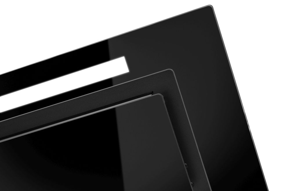 Iebūvējamie tvaika nosūcēji Lando Glass Gesture Control Black - Melns - zdjęcie produktu 12