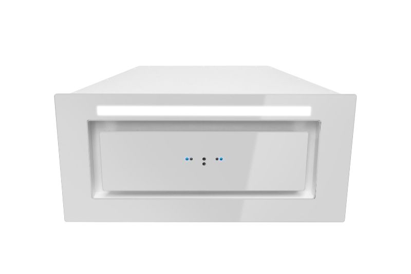 Iebūvējamie tvaika nosūcēji Lando Glass Gesture Control White - Balts - zdjęcie produktu
