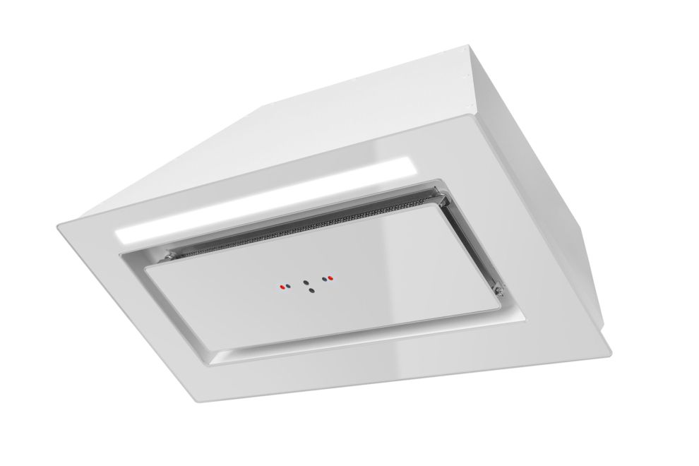 Iebūvējamie tvaika nosūcēji Lando Glass Gesture Control White - Balts - zdjęcie produktu 4