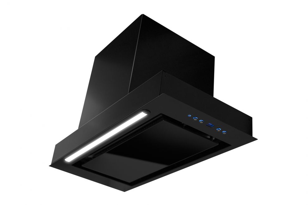 Iebūvējamie tvaika nosūcēji Micra Black Matt - Melns matēts - zdjęcie produktu 6