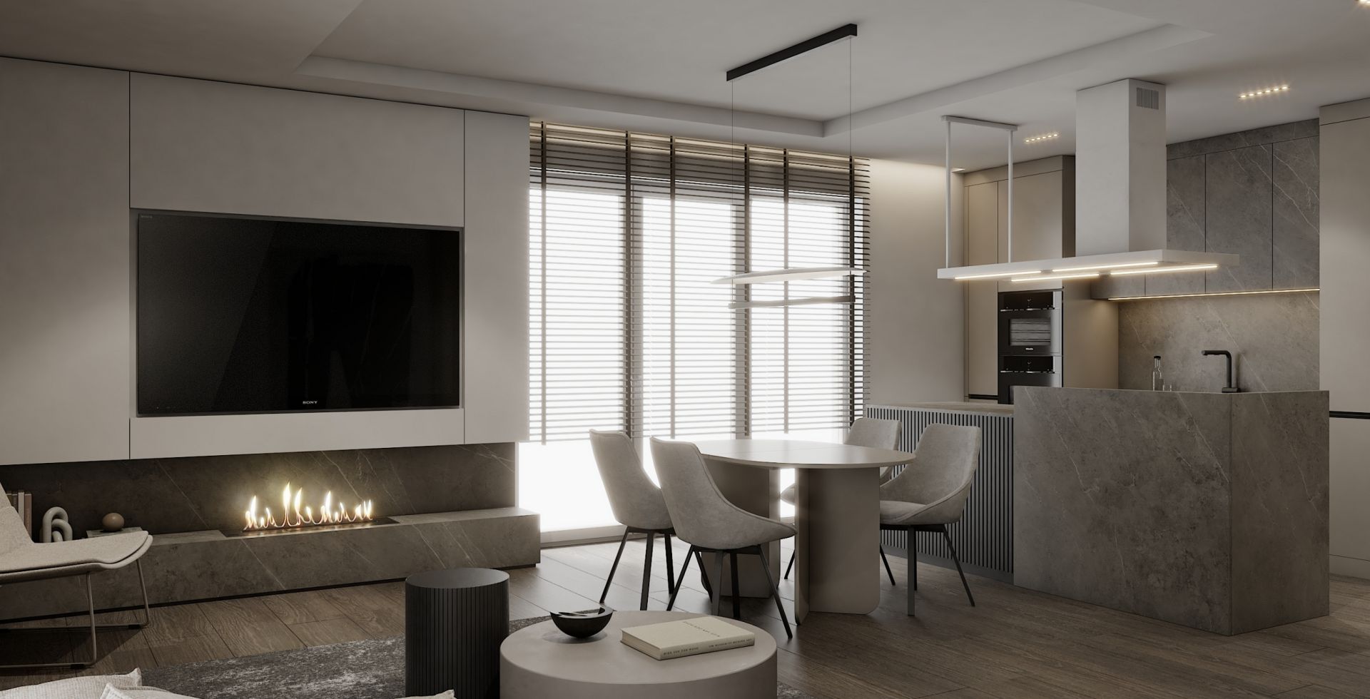 Salas tvaika nosūcēji Metropolis White Matt - Balts matēts - Aranżacja 5