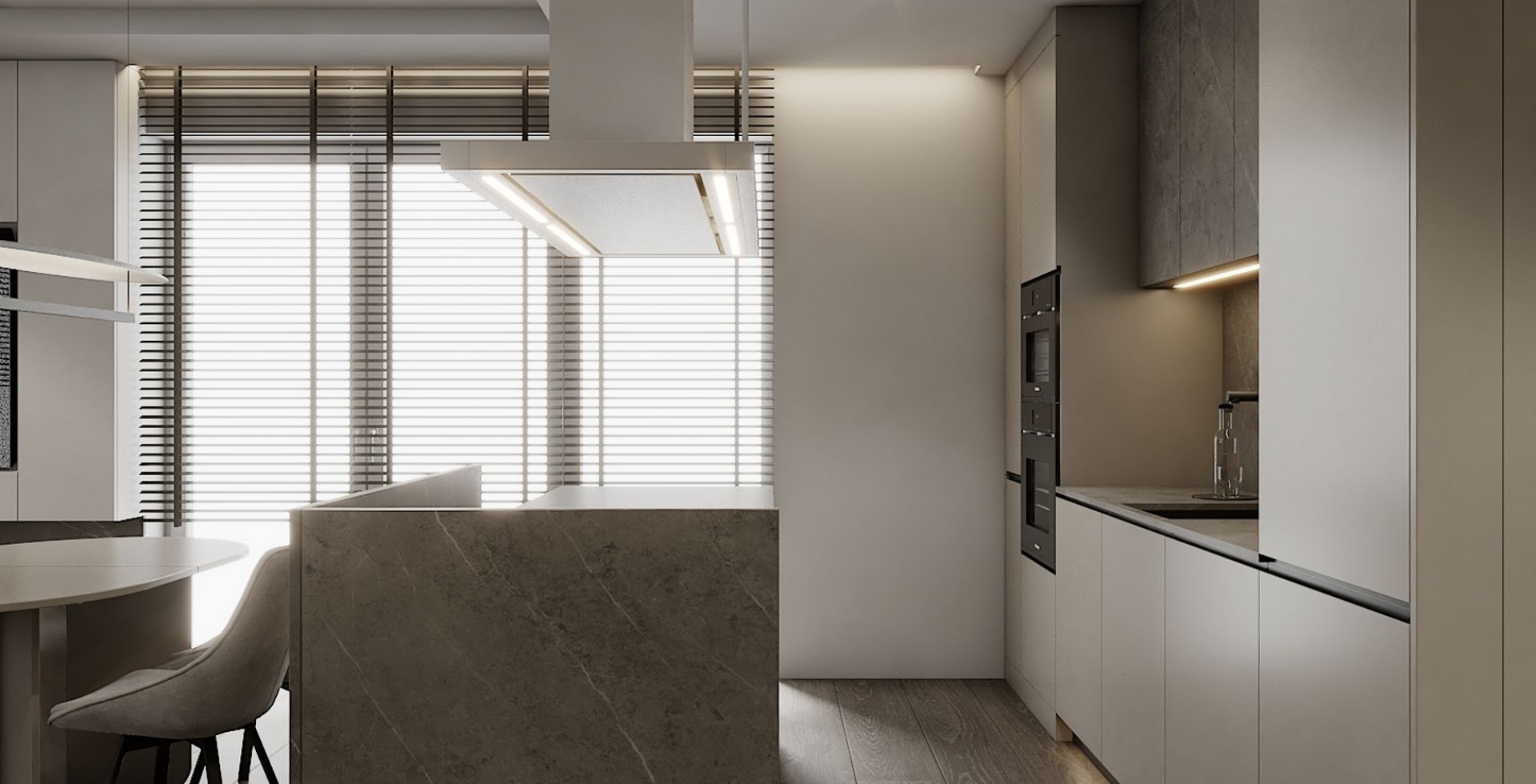 Salas tvaika nosūcēji Metropolis White Matt - Balts matēts - Aranżacja 6