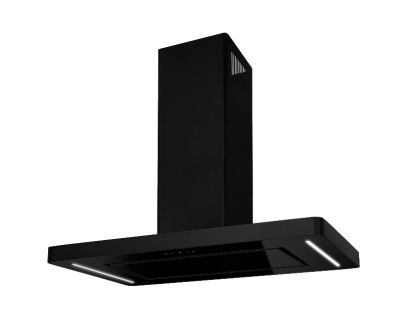 Salas tvaika nosūcēji Decor Island Black - Melns matēts - 60 cm / 90 cm