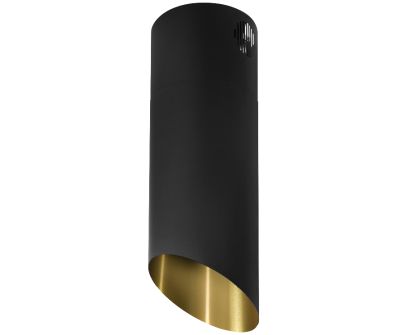 Salas tvaika nosūcēji Hiro Color Black-Gold - Black Matt/Gold - 40 cm