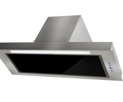 Iebūvējamie tvaika nosūcēji Micra Black - Bojāts - Inox/Melns - 89,5 cm