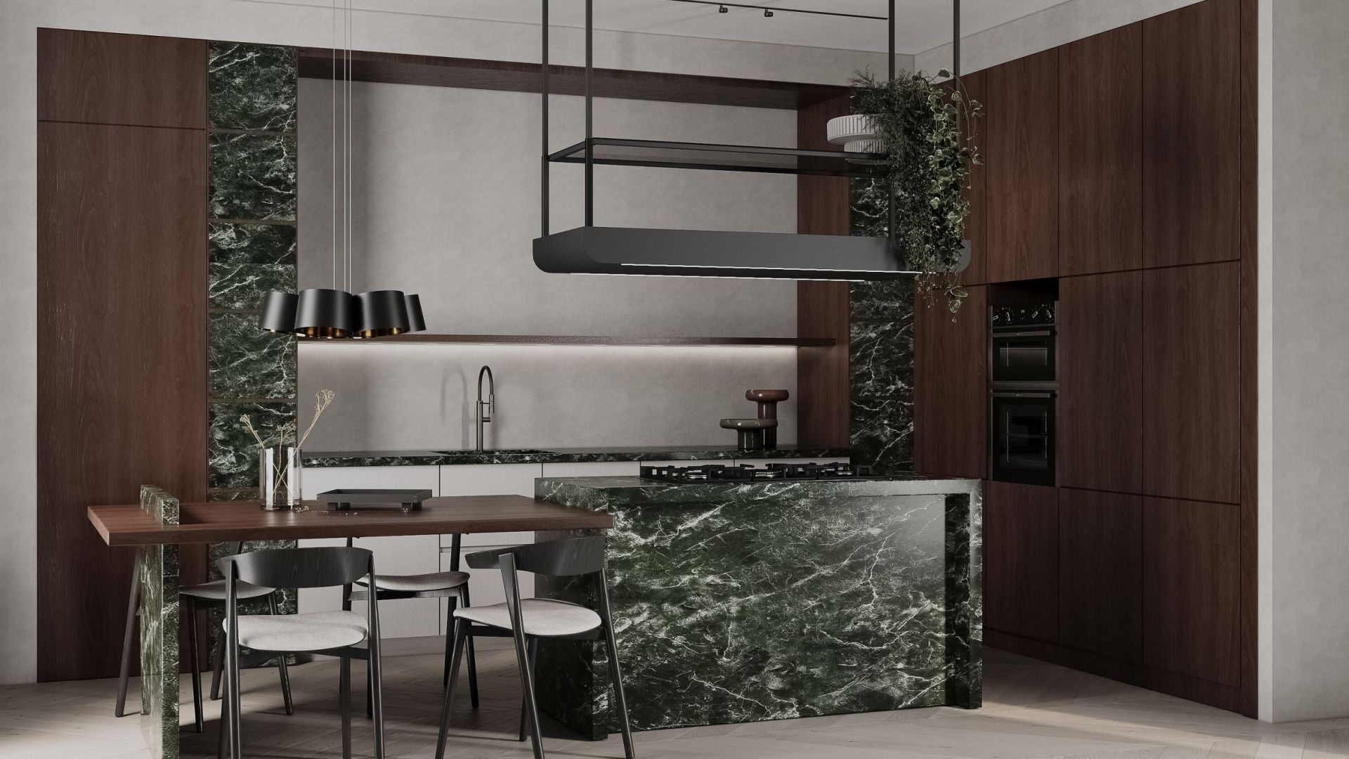 Salas tvaika nosūcēji Arne Glass Black Matt - Melns matēts - Wizualizacja 5